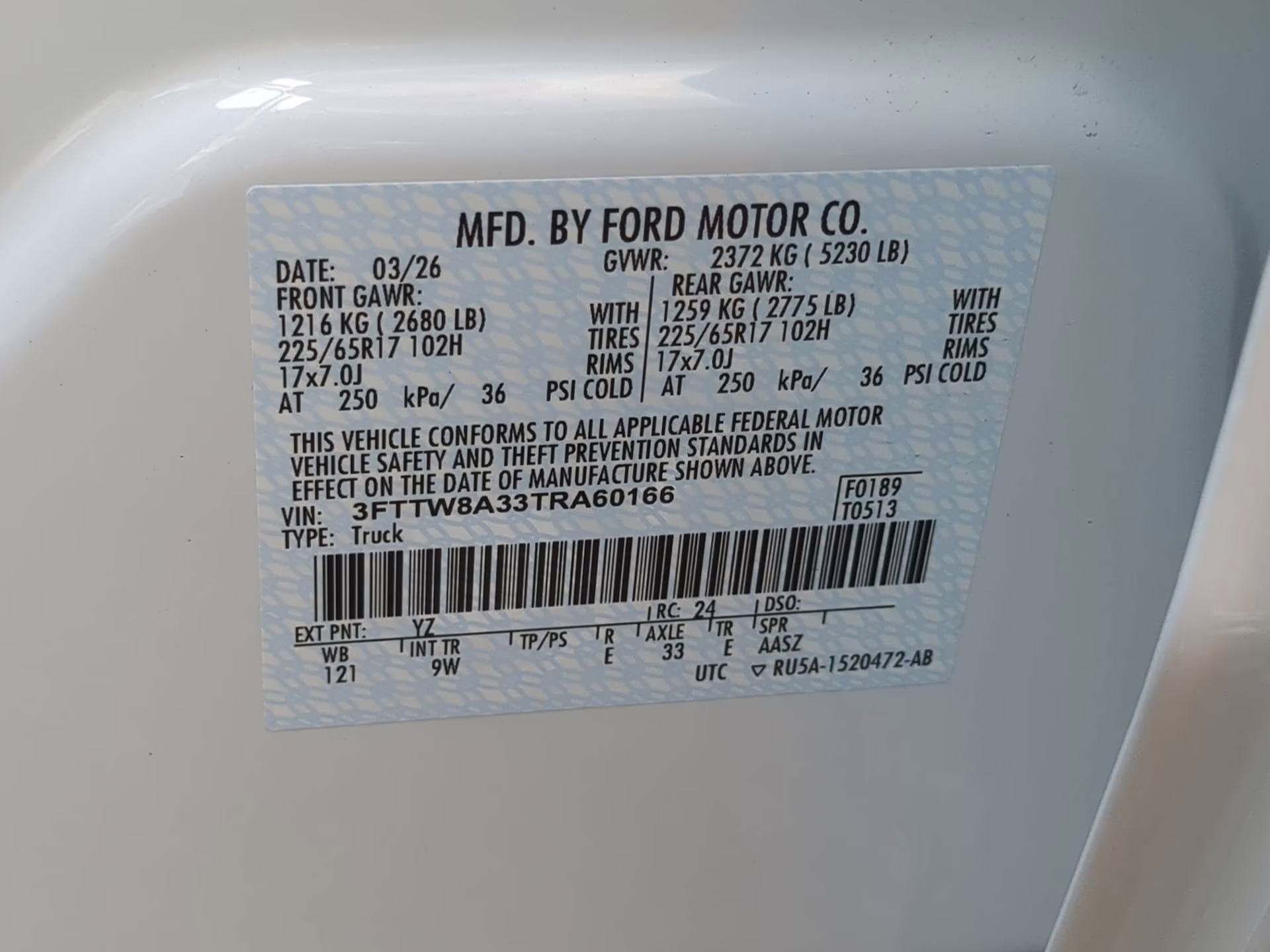 2026 Oxford White Ford Maverick XL Crew Cab Pickup FWD Truck