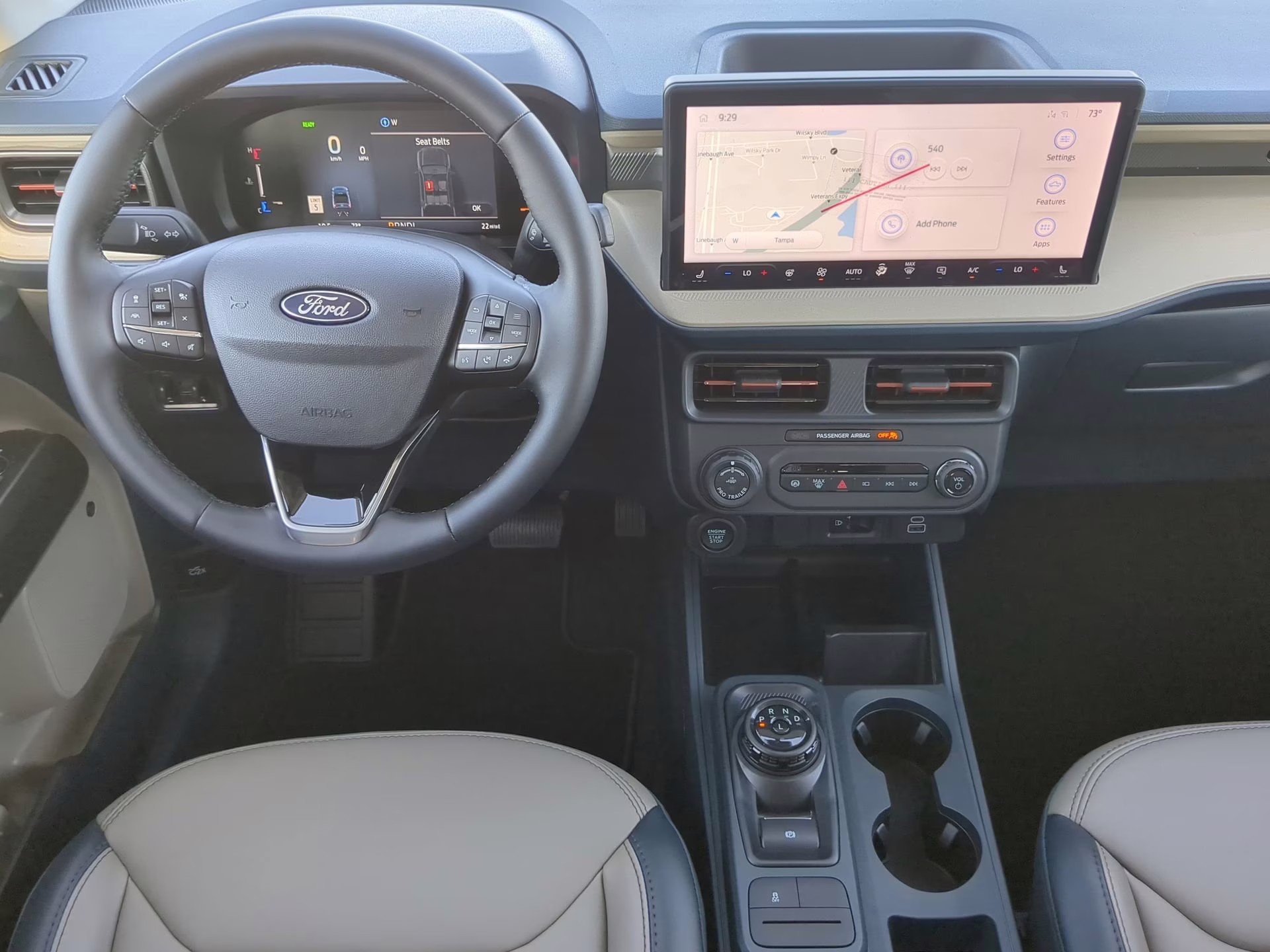 2026 Space White Metallic Ford Maverick LARIAT Crew Cab Pickup AWD Truck