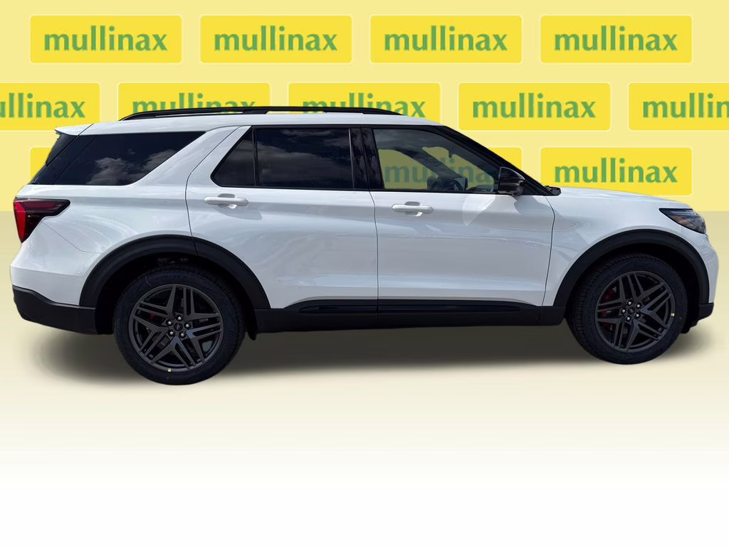 2026 Star White Metallic Tri-Coat Ford Explorer ST RWD SUV