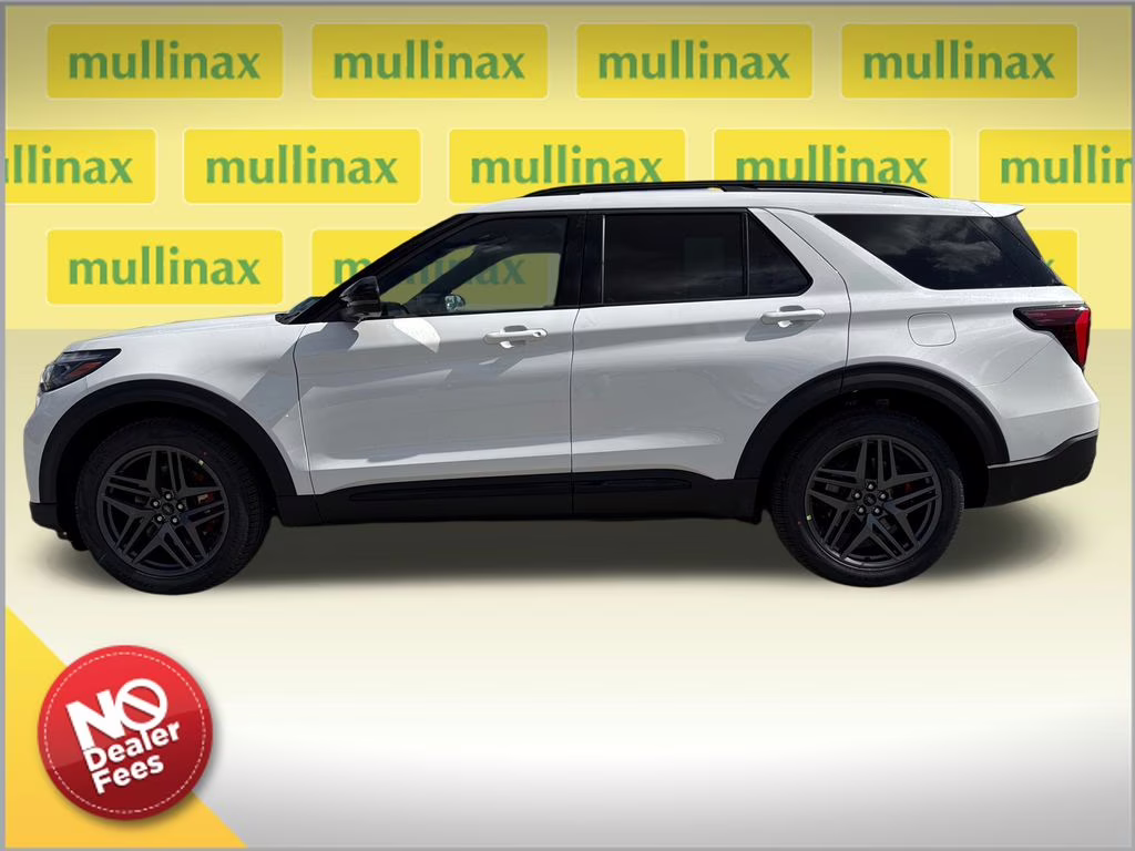 2026 Star White Metallic Tri-Coat Ford Explorer ST RWD SUV
