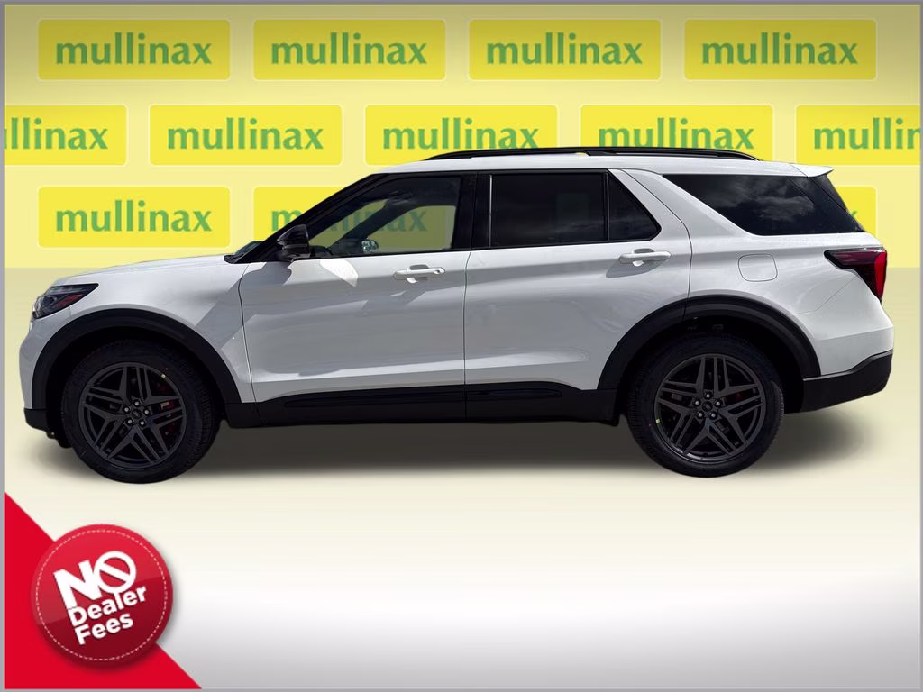 2026 Star White Metallic Tri-Coat Ford Explorer ST RWD SUV
