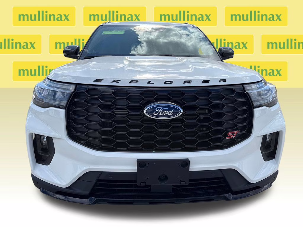2026 Star White Metallic Tri-Coat Ford Explorer ST RWD SUV