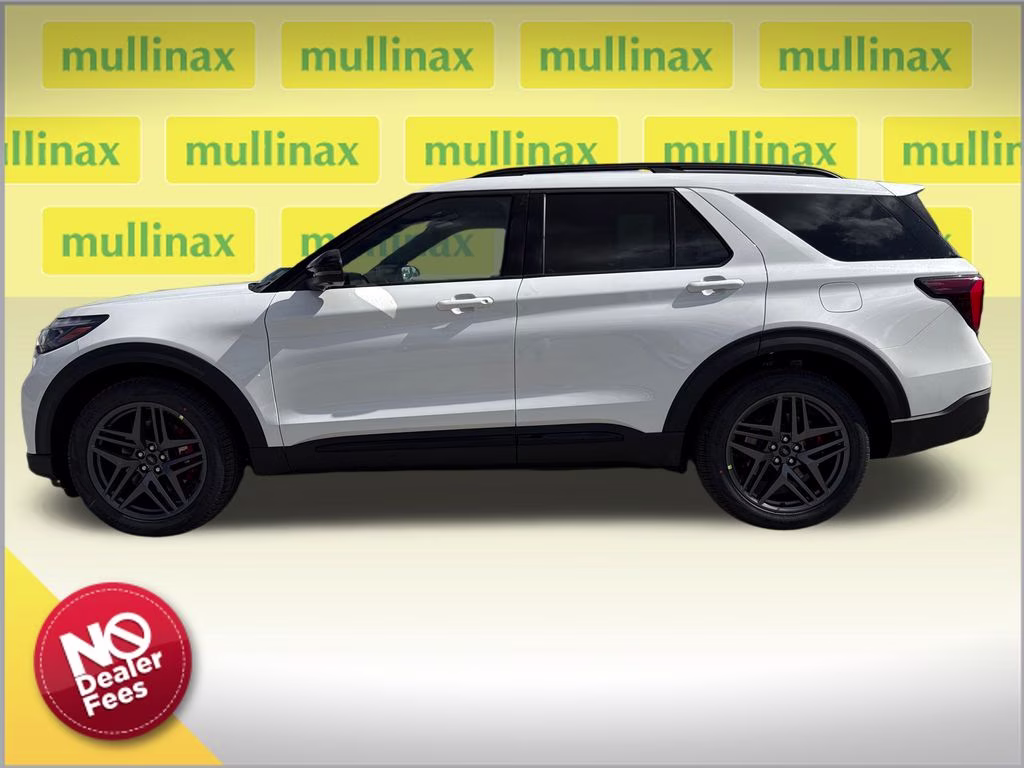 2026 Star White Metallic Tri-Coat Ford Explorer ST RWD SUV