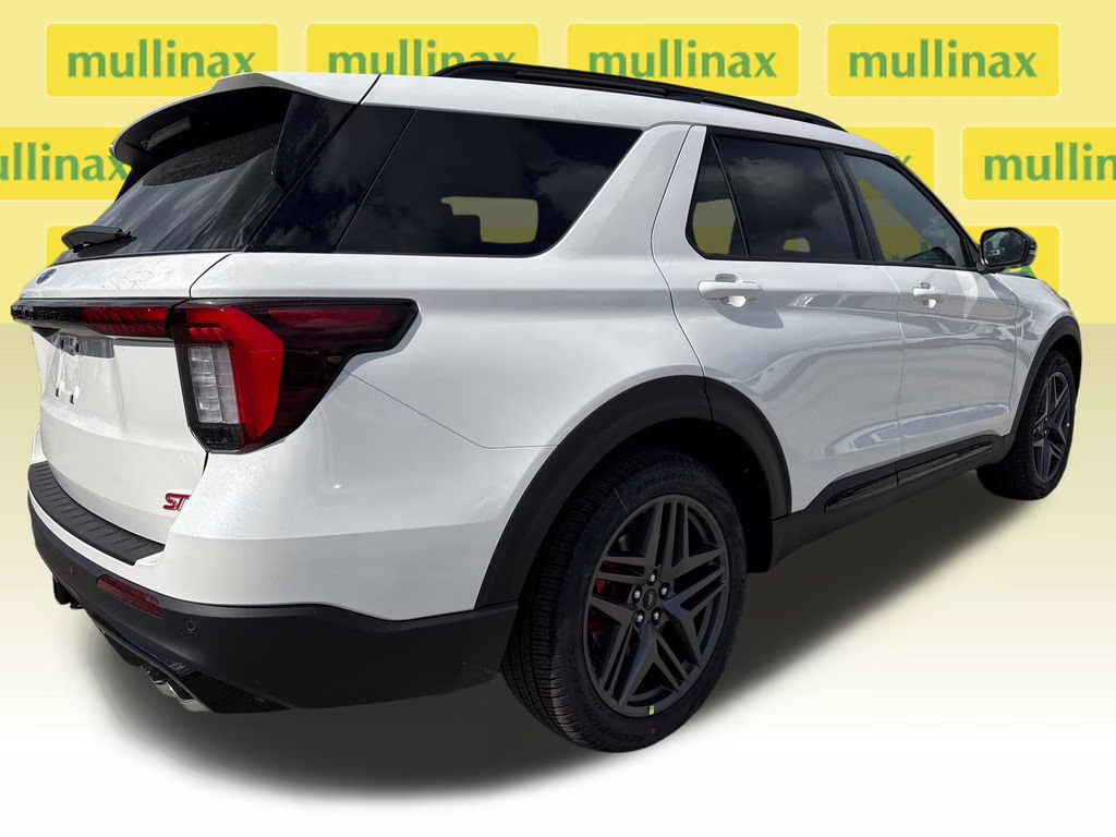 2026 Star White Metallic Tri-Coat Ford Explorer ST RWD SUV