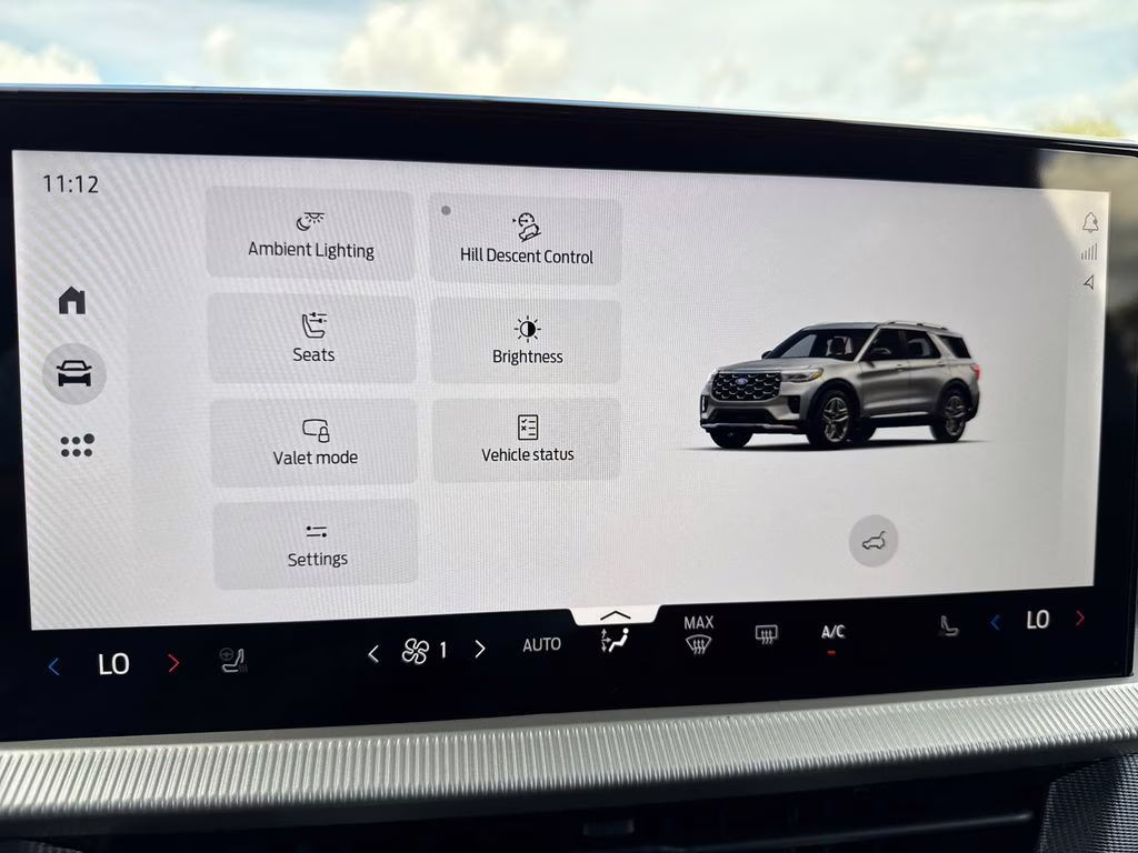 2026 Star White Metallic Tri-Coat Ford Explorer ST RWD SUV