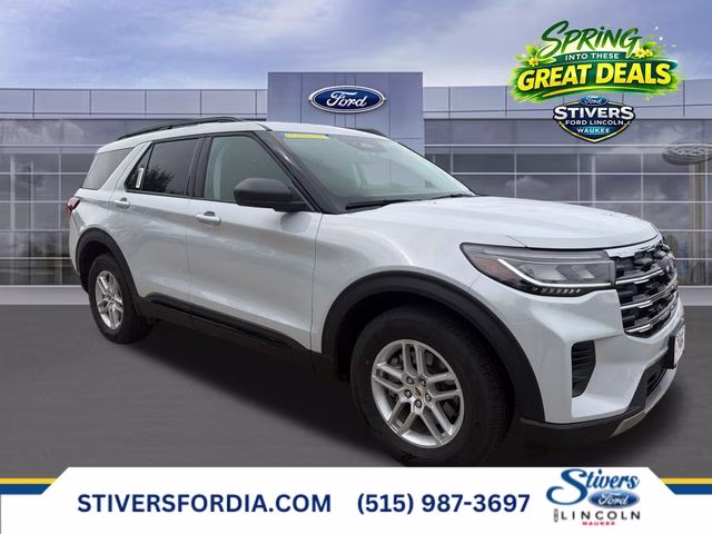 2026 White Ford Explorer Active 4X4 SUV