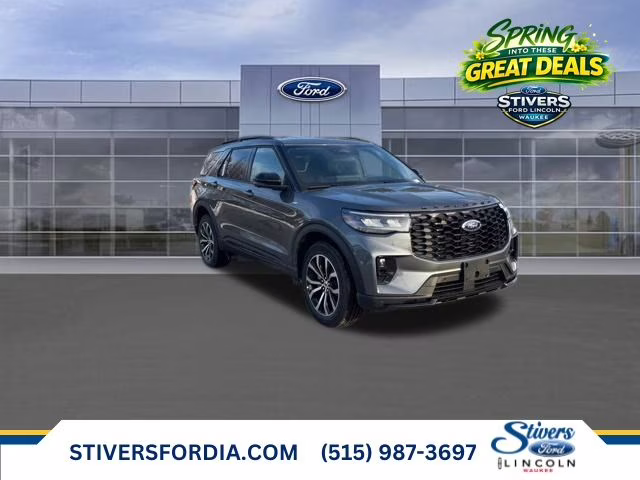 2026 Carbonized Gray Metallic Ford Explorer ST-Line 4X4 SUV