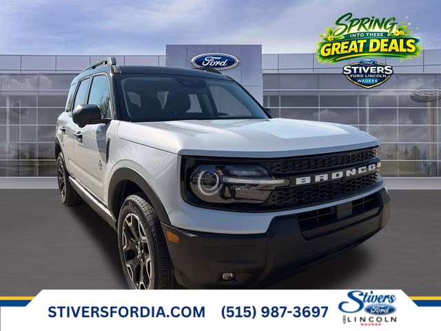 2026 White Ford Bronco Sport Outer Banks 4X4 SUV