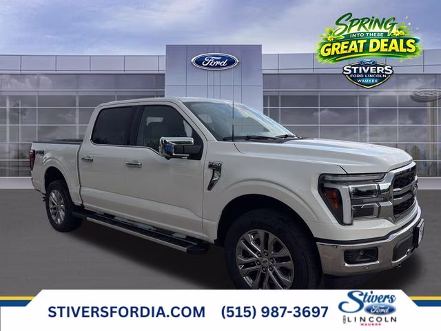 2026 Star White Metallic Tri-Coat Ford F-150 Lariat 4X4 Truck