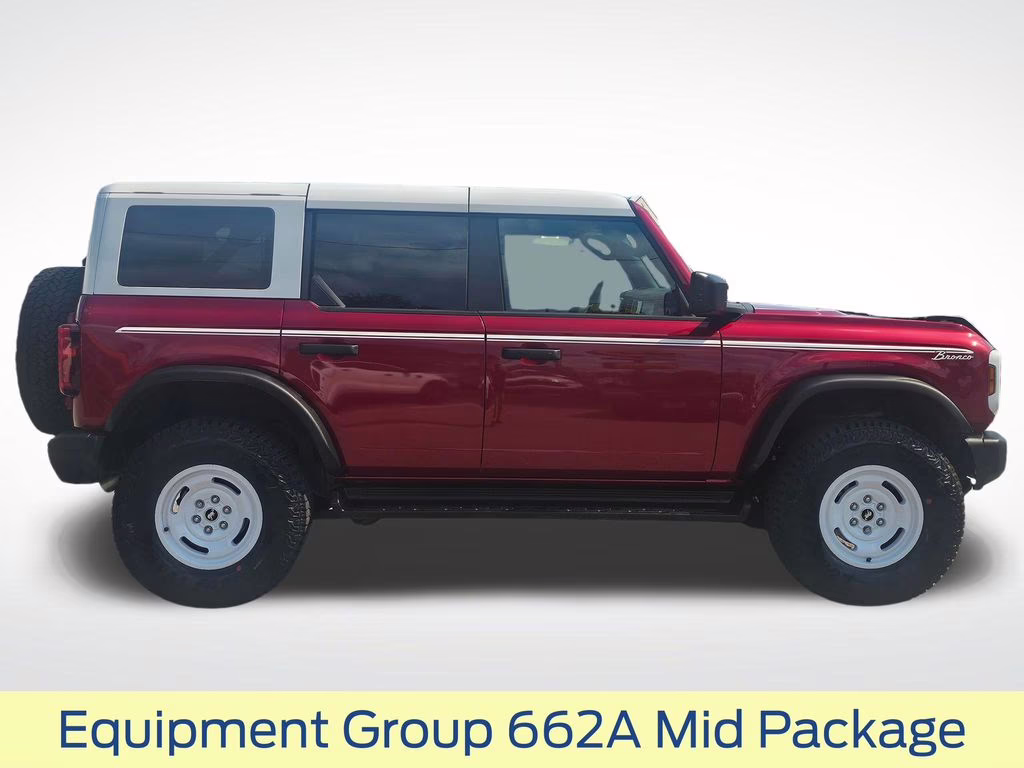 2026 Ruby Red Metallic Tinted Clearcoat Ford Bronco Heritage Edition 4X4 SUV