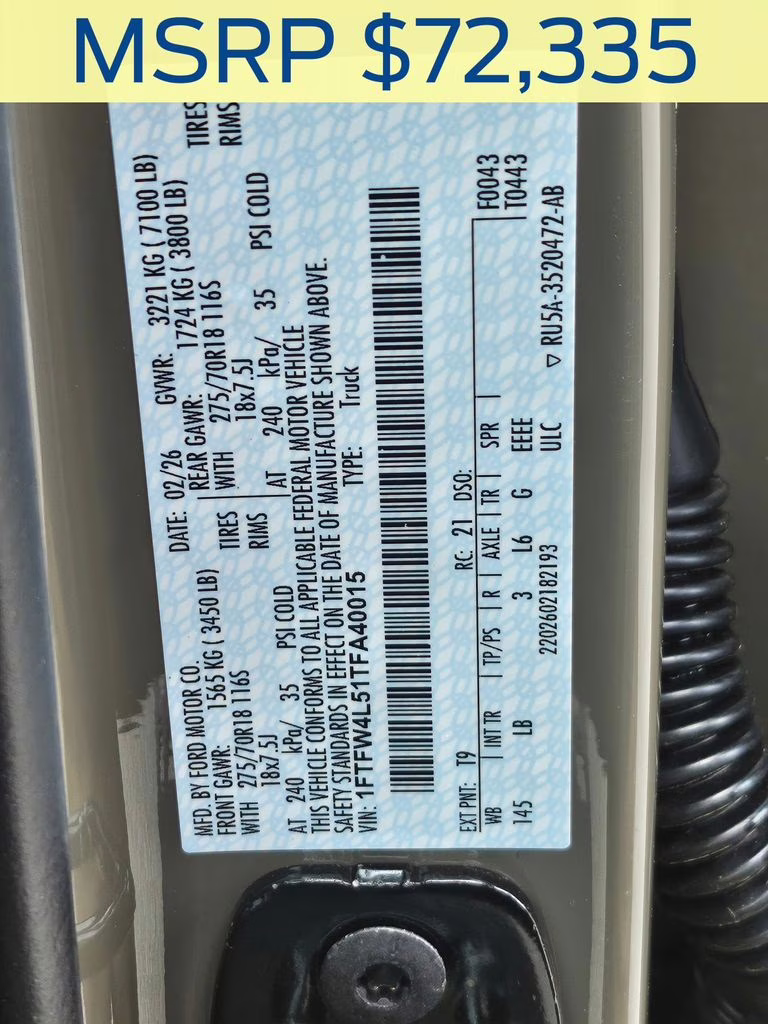 2026 Marsh Gray Ford F-150 Tremor 4X4 Truck