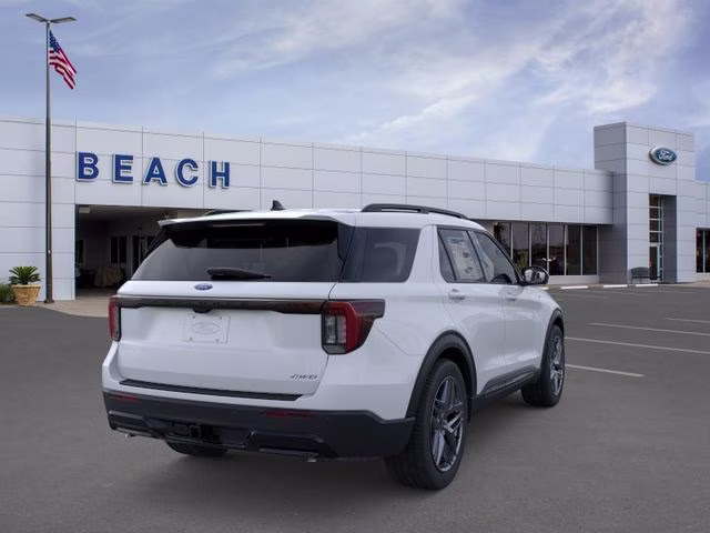 2026 Space White Metallic Ford Explorer ST-Line 4X4 SUV