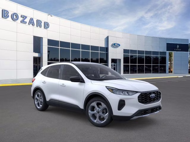 2025 Star White Metallic Tri-Coat Ford Escape Hybrid ST-Line FWD SUV