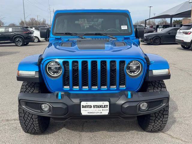 2022 Hydro Blue Pearl Coat Jeep Wrangler Unlimited Rubicon 4xe 4X4 SUV