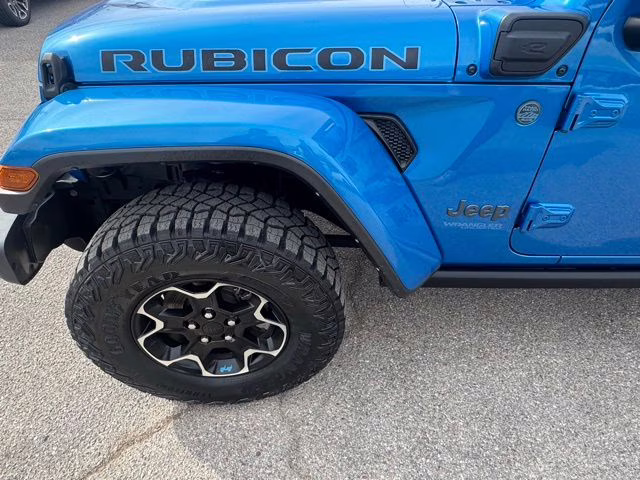 2022 Hydro Blue Pearl Coat Jeep Wrangler Unlimited Rubicon 4xe 4X4 SUV