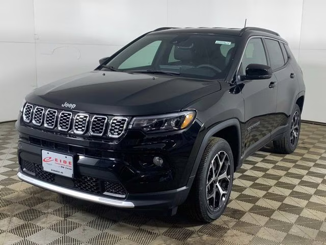 2026 Diamond Black Crystal Pearlcoat Jeep Compass Limited 4X4 SUV