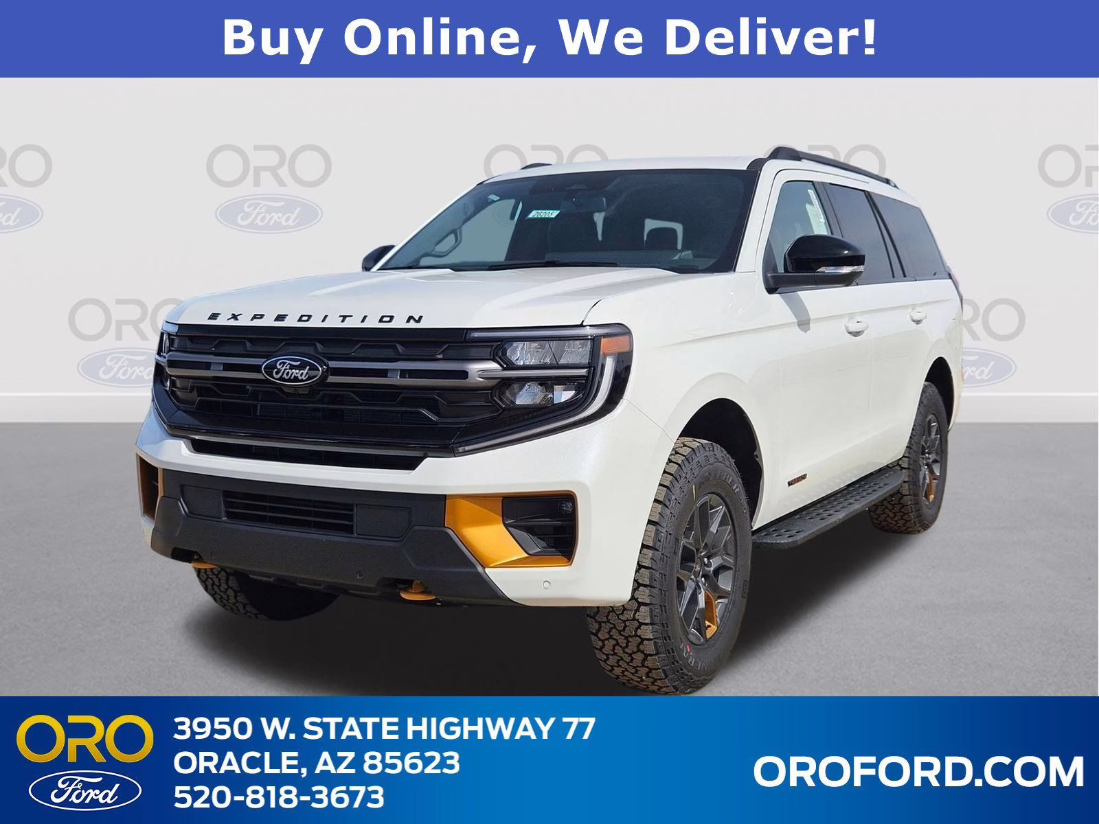 2026 White Metallic Ford Expedition Tremor 4X4 SUV