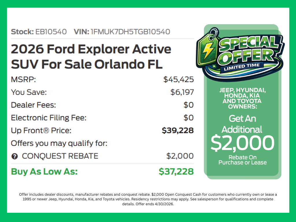 2026 Carbonized Gray Metallic Ford Explorer Active RWD SUV