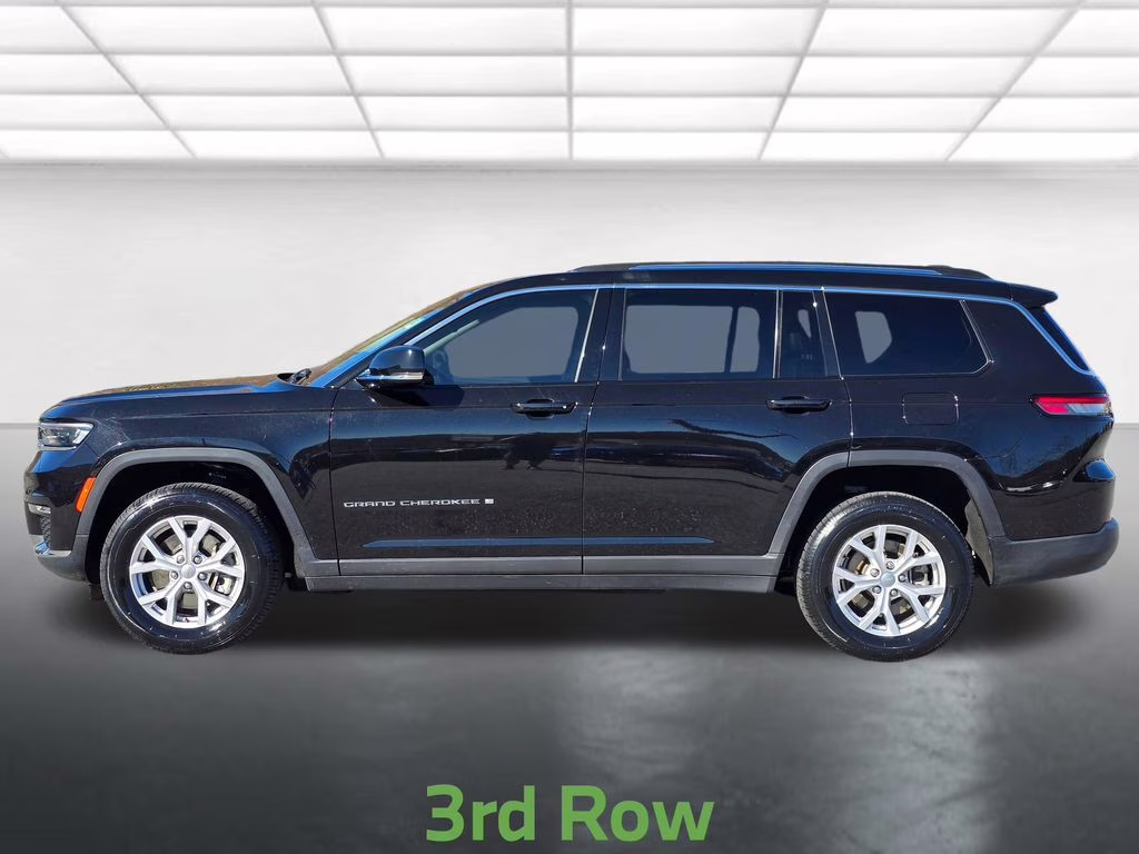 2021 Diamond Black Crystal Pearlcoat Jeep Grand Cherokee L Limited 4X4 SUV