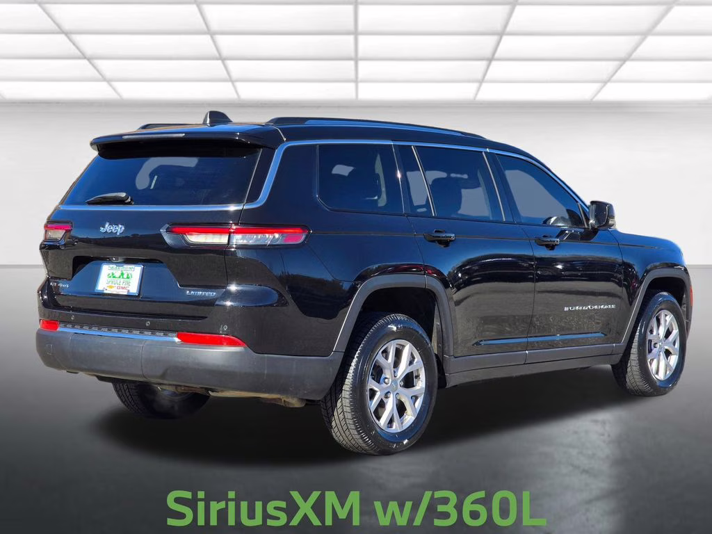 2021 Diamond Black Crystal Pearlcoat Jeep Grand Cherokee L Limited 4X4 SUV