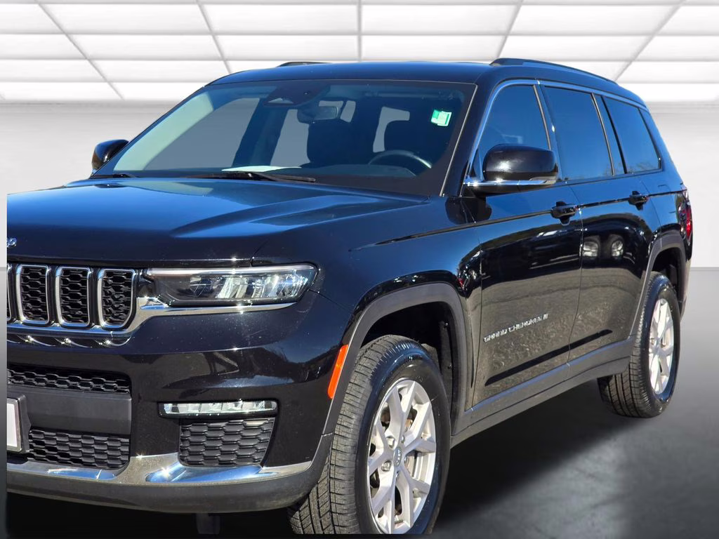 2021 Diamond Black Crystal Pearlcoat Jeep Grand Cherokee L Limited 4X4 SUV