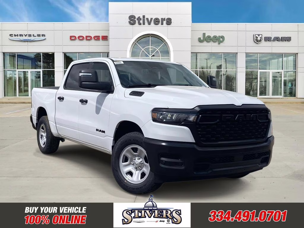 2026 Bright White Clearcoat Ram 1500 Tradesman 4X4 Truck