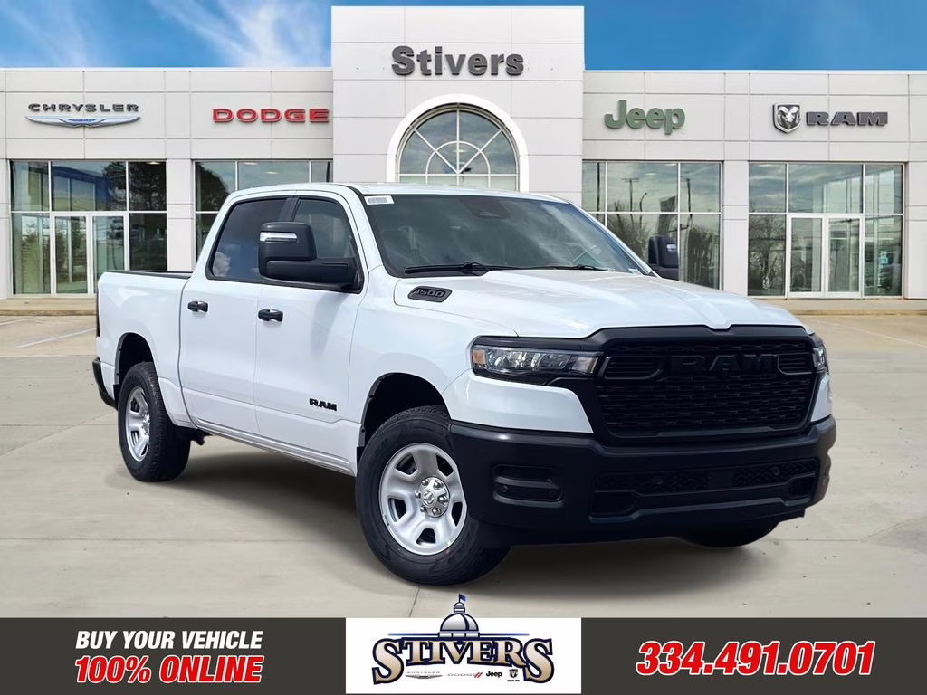 2026 Bright White Clearcoat Ram 1500 Tradesman 4X4 Truck