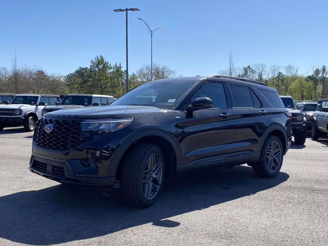 2026 Black Metallic Ford Explorer ST-Line RWD SUV