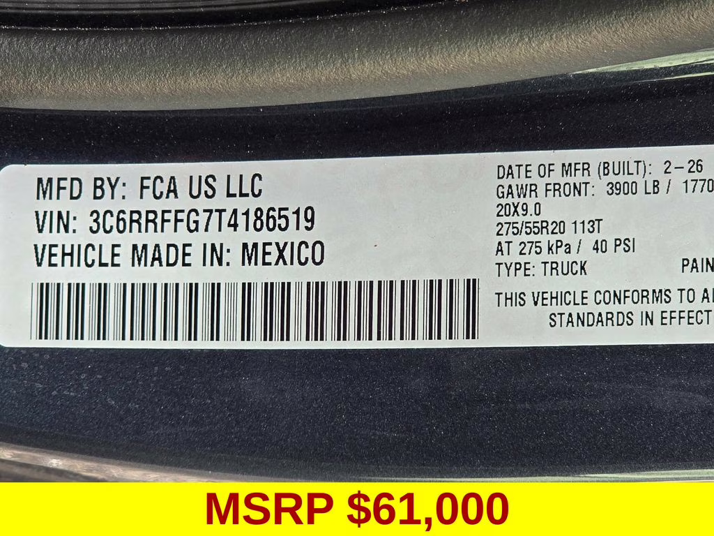 2026 Forged Blue Metallic Ram 1500 Big Horn/Lone Star 4X4 Truck