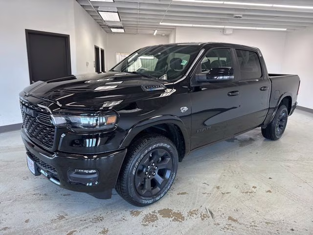 2026 Diamond Black Crystal Pearlcoat Ram 1500 Big Horn Night Edition 4X4 Truck