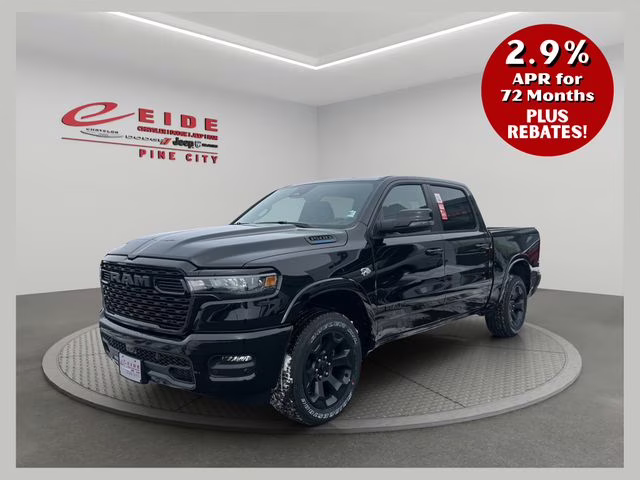 2026 Diamond Black Crystal Pearlcoat Ram 1500 Big Horn Night Edition 4X4 Truck