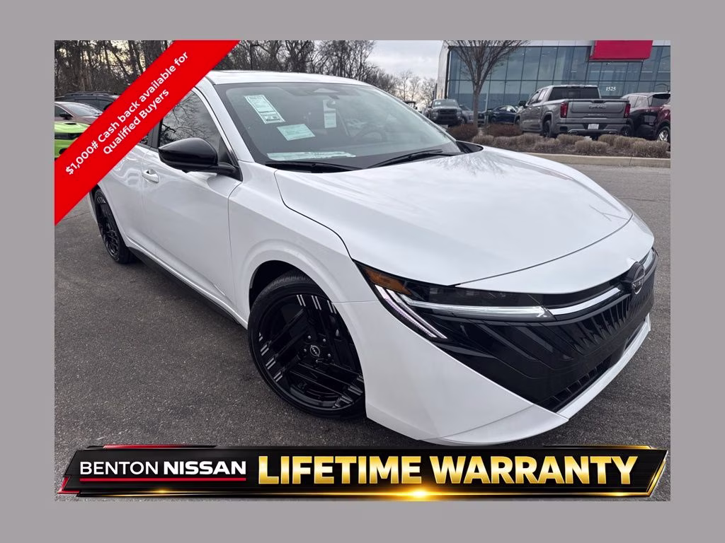 2026 Aspen White Tricoat Nissan Sentra SR FWD Sedan