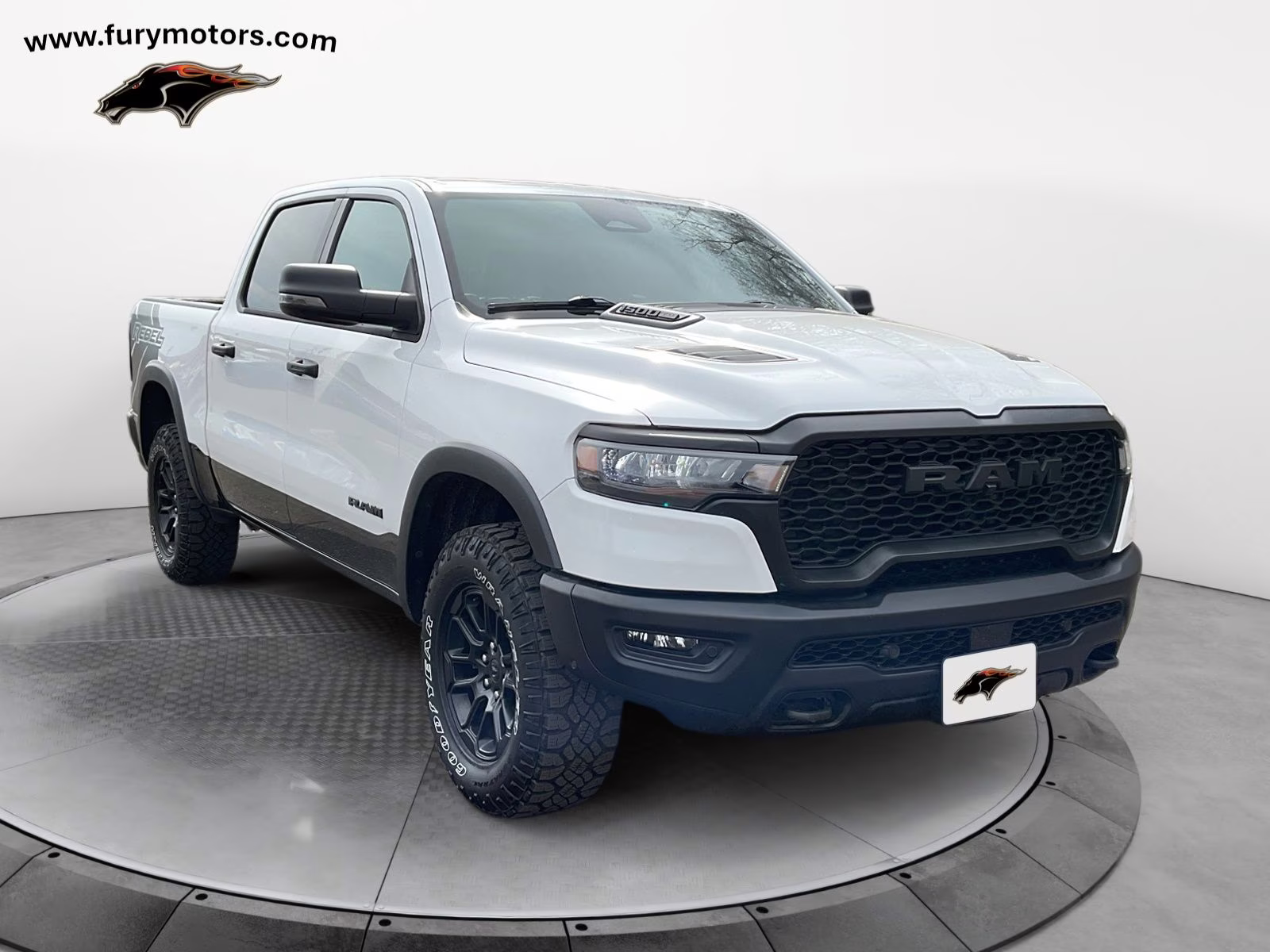 2025 Bright White Clearcoat Ram 1500 Rebel 4X4 Truck