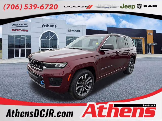 2023 Velvet Red Pearlcoat Jeep Grand Cherokee 4xe Overland 4X4 SUV