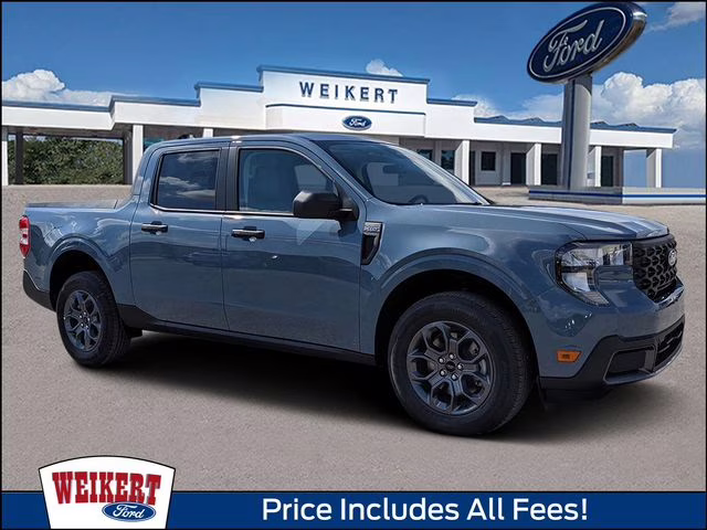 2026 Azure Gray Metallic Tri-Coat Ford Maverick XLT FWD Truck