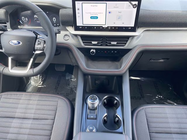 2026 Star White Metallic Tri-Coat Ford Explorer ST-Line RWD SUV