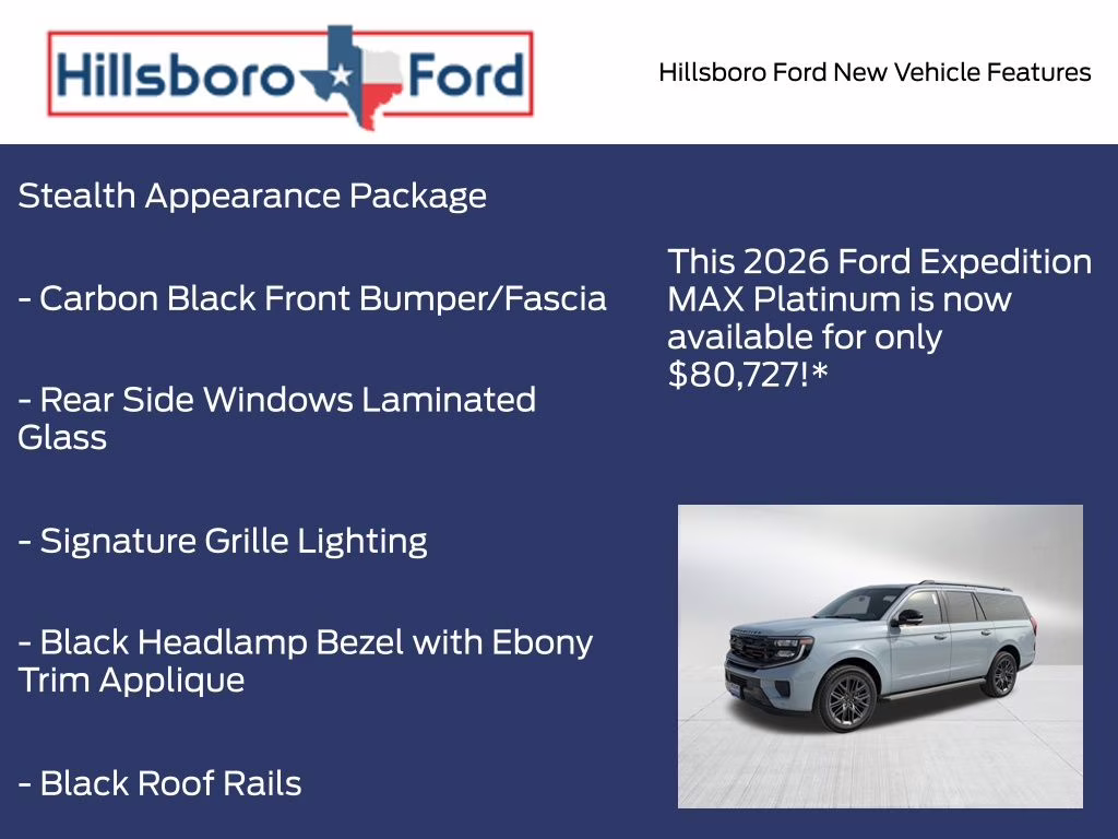 2026 Glacier Gray Metallic Tri-Coat Ford Expedition Max Platinum 4X4 SUV