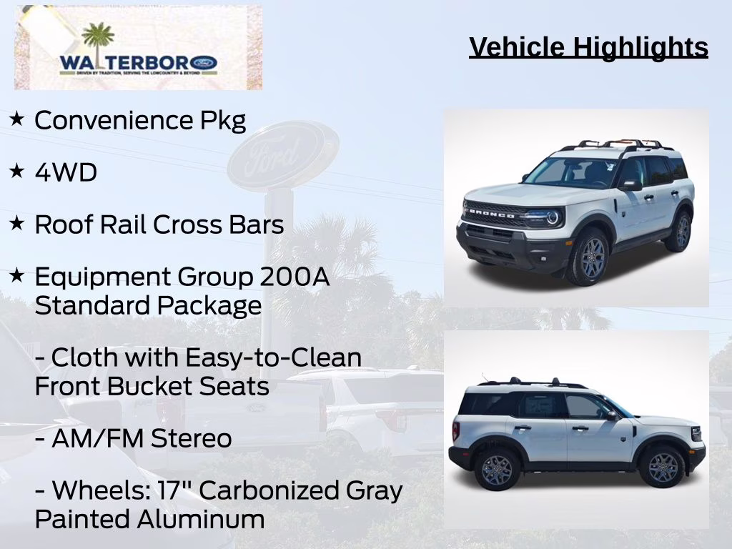 2026 Oxford White Ford Bronco Sport Big Bend 4X4 SUV