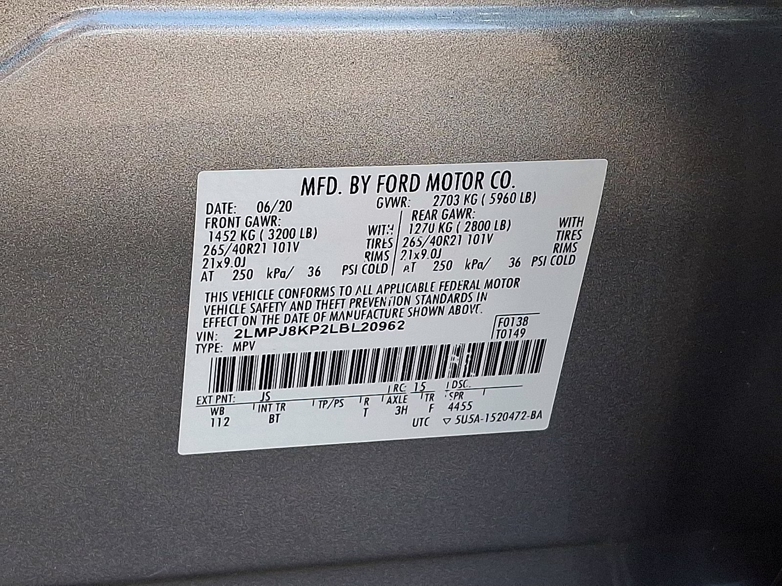 2020 Silver Radiance - JS Lincoln Nautilus Reserve AWD