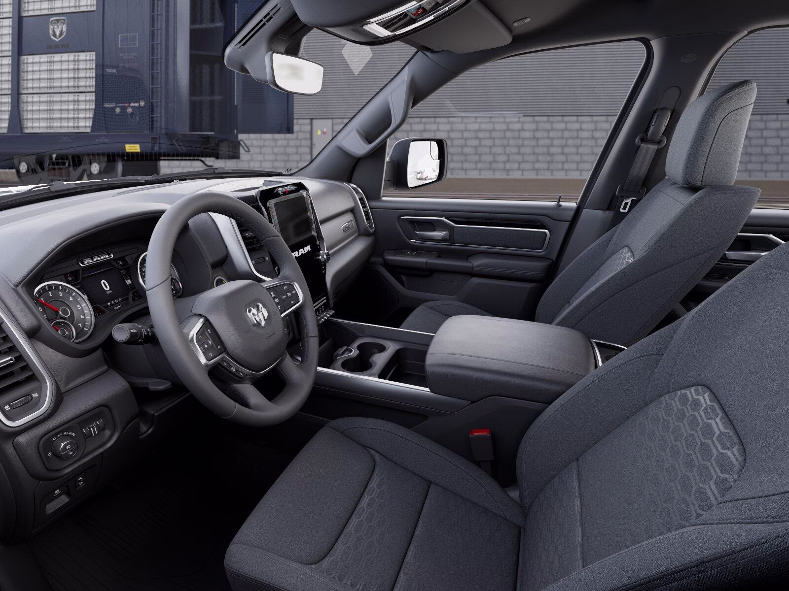 2026 Diamond Black Crystal Pearl Coat Ram 1500 1500 Big Horn Crew Cab 4x4 5'7' Box 4X4 Truck