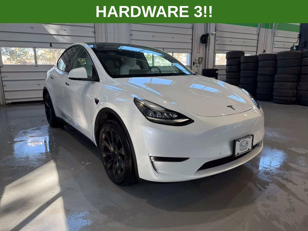 2021 Pearl White Multi-Coat Tesla Model Y Long Range AWD SUV