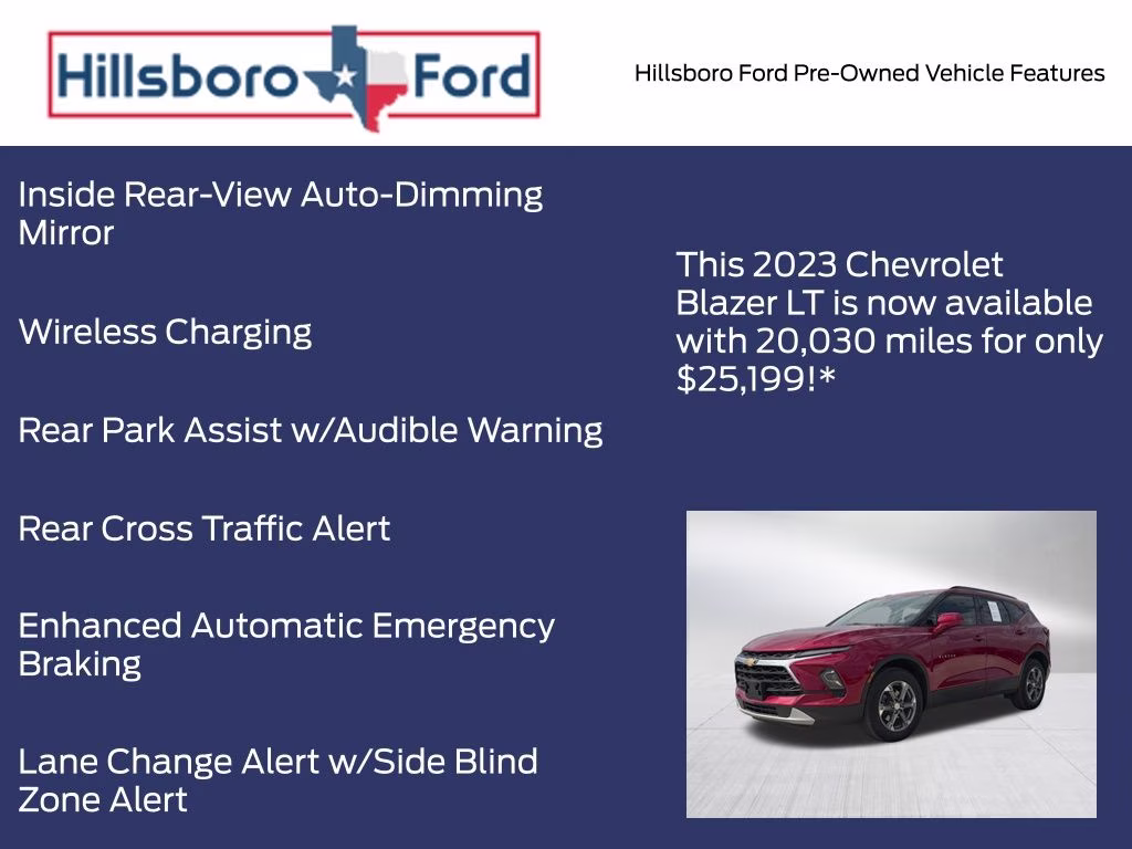 2023 Radiant Red Tintcoat Chevrolet Blazer LT FWD SUV