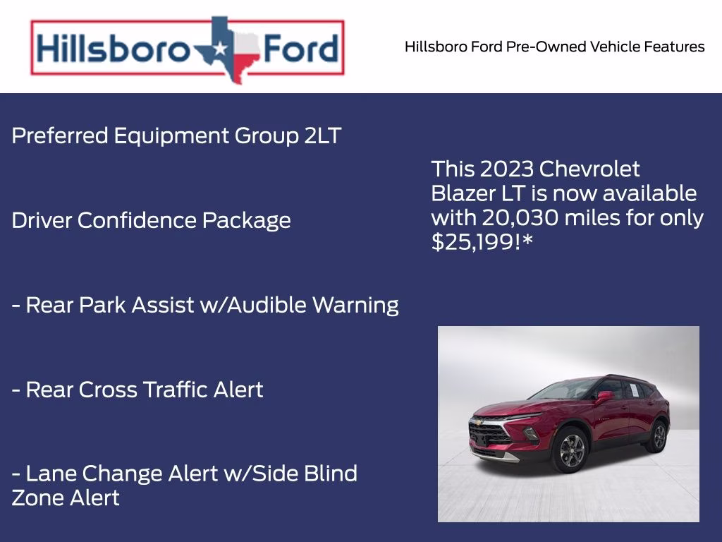 2023 Radiant Red Tintcoat Chevrolet Blazer LT FWD SUV