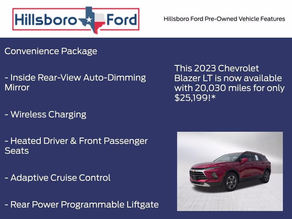 2023 Radiant Red Tintcoat Chevrolet Blazer LT FWD SUV