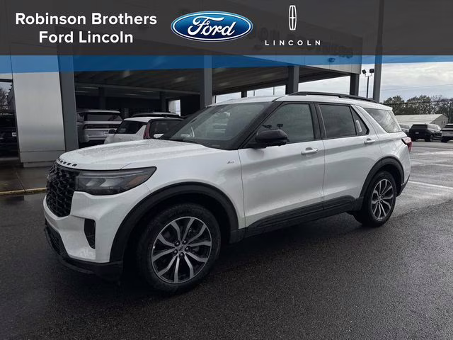 2026 White Ford Explorer ST-Line RWD SUV