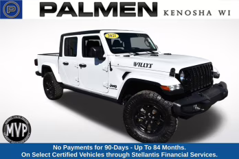 2021 Bright White Clearcoat Jeep Gladiator Willys 4X4 Truck