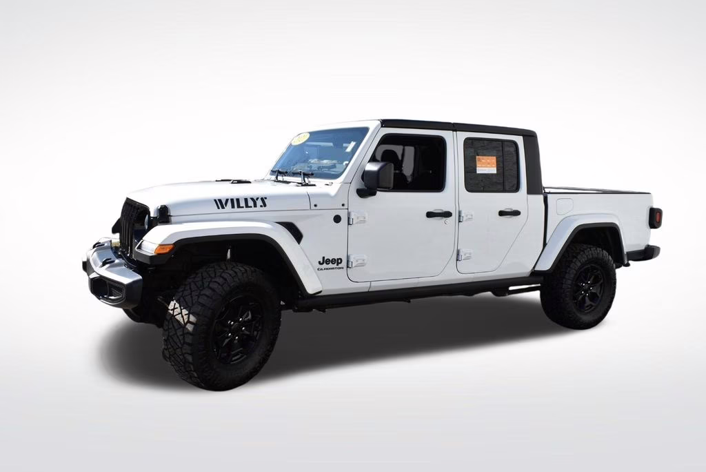 2021 Bright White Clearcoat Jeep Gladiator Willys 4X4 Truck