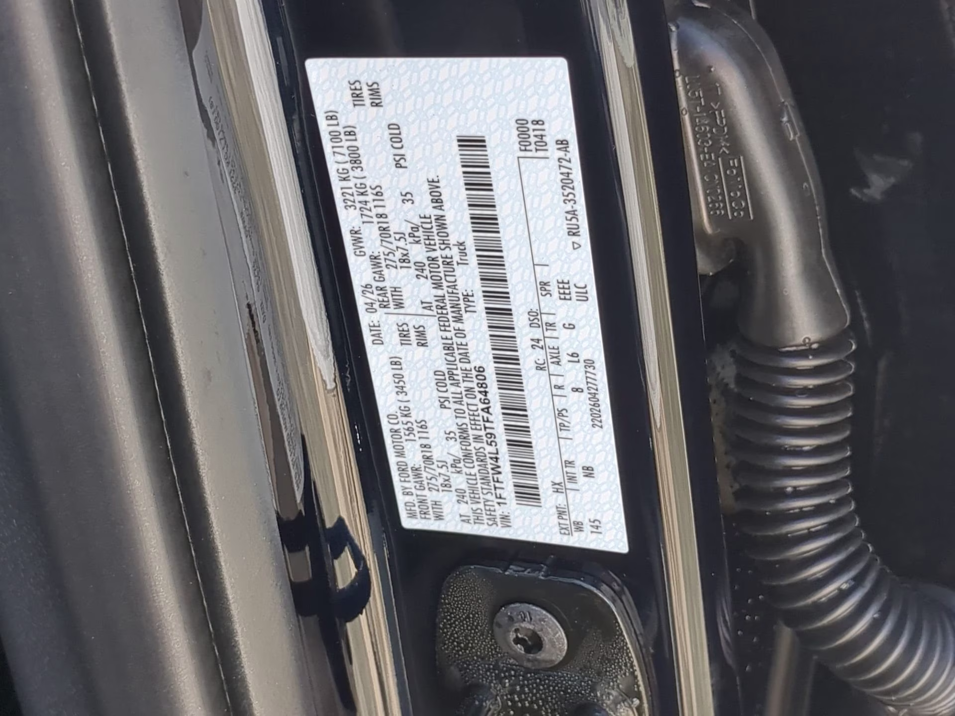 2026 Antimatter Blue Metallic Ford F-150 Tremor Crew Cab Pickup 4X4 Truck