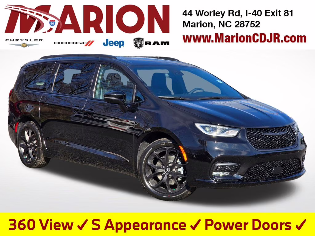 2026 Diamond Black Crystal Pearlcoat Chrysler Pacifica Select FWD Van