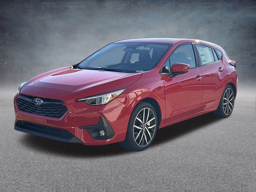 2026 Pure Red Subaru Impreza Sport AWD Hatchback